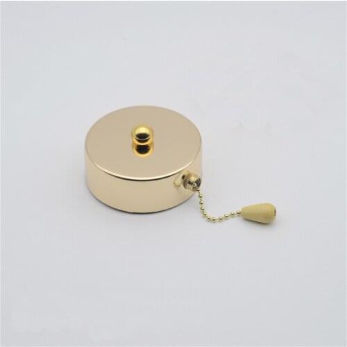 10PCS vintage zipper pull rope wall switch with 5cm beaded rope switch&wooden handle for ceiling light wall light beside lamp