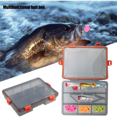 Fishing Tackle Box Fishing Accessories Lure Hook Boxes Storage Detachable Single Layer Fishing Bait Tool Box Minnow Container