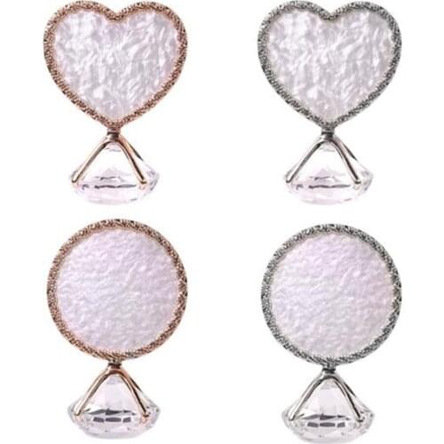 1pc Resin Stone Nail Palette Finger Ring False Nails Tips Drawing Color Mixing Display DIY Manicure Polish Gel Tool