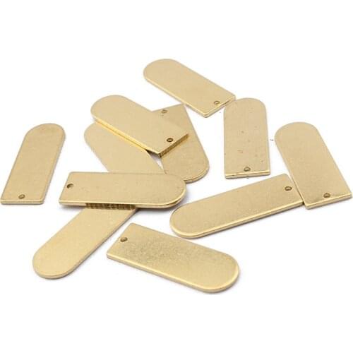 10pcs Earring Charms Raw Brass Stamping Blank Charms Pendant Crafts For Women Necklace Earrings Jewelry Findings Making Supplies