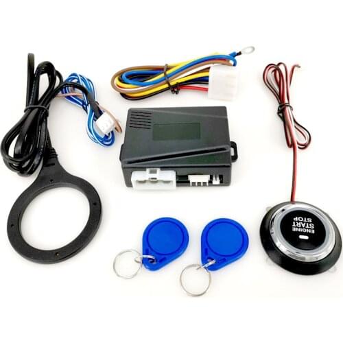 12V Car Engine Push Starts Button Ignition Starter Keyless Engine Starts Stop System Push Button Starts Stop Button