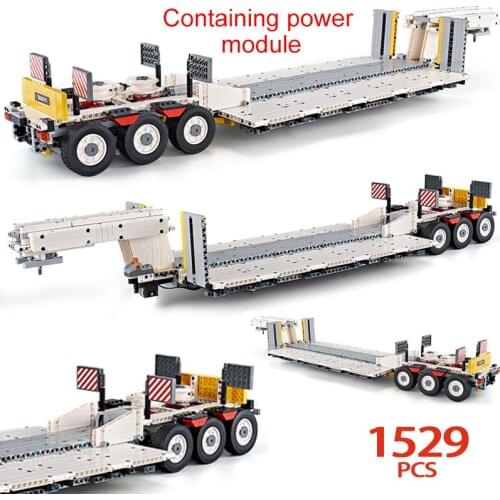 1529pcs City Electric Technical Auto Parts Building Block Engineering Trailer Truck Pallet Vehicle Bricks Toys For Children
