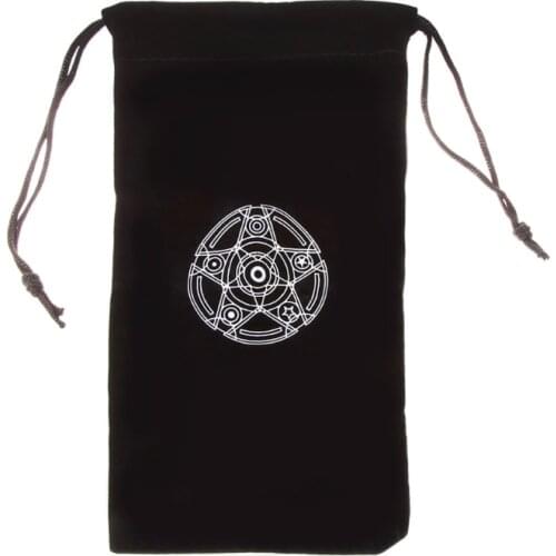 Velvet Pentagram Tarot Card Storage Bag Toy Jewelry Home Mini Drawstring Package Board Game Tarot Storage Bag