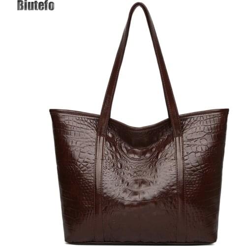 Big Tote Bag for Women Luxury Designer Handbag Bolsos Grandes Shopping Sac Crocodile Femme Fashion Shoulder Casual Bolso Tous