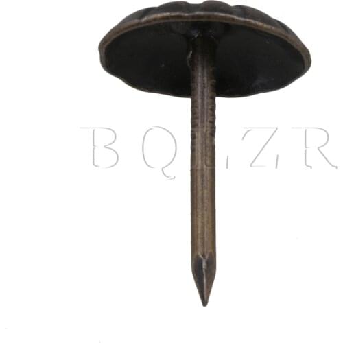 BQLZR 100pcs 11x16mm Antique Bronze Furniture Decorative Nails Tacks for Hardware
