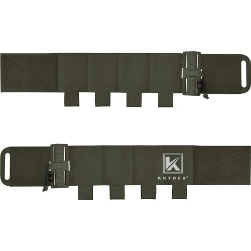 KRYDEX Quick Release Elastic Cummerbund For LBT LBX FCPC Vest RG 4 x AR Magazine Pouches Stretch Cummerbund Accessories 2PCS