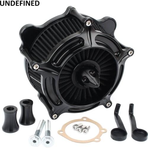 Black Air Filter Intake Spike Air Cleaner Kits For Harley Dyna FXR 93-17 Touring Road King Street Glide Road Glide Softail FXDL