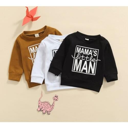 0-3Y Baby Boys Casual Sweatshirt Hoodies 2021 Autumn Baby Clothes Letter Printed Long Sleeve Pullover Sweatshirts Toddler Tops