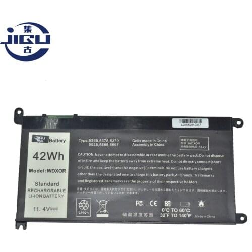 JIGU New Laptop Battery WDX0R FW8KR P62F 1VX1H P26T P69G 3CRH3 For DELL For Inspiron 3189 5368 5378 5565 5567 5568 5578 5765