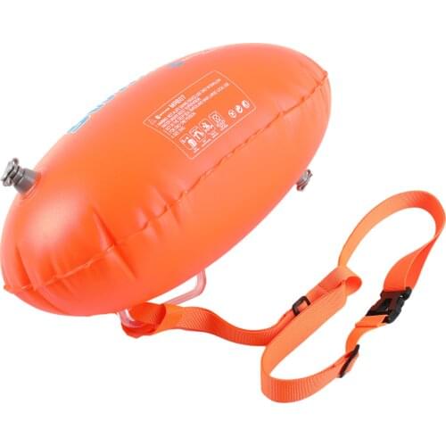 Inflatable Open PVC Swimming Buoy Tow Float Dry Bag Double Air Bag With Waist Belt For Swimming Water Sport Safety Bags