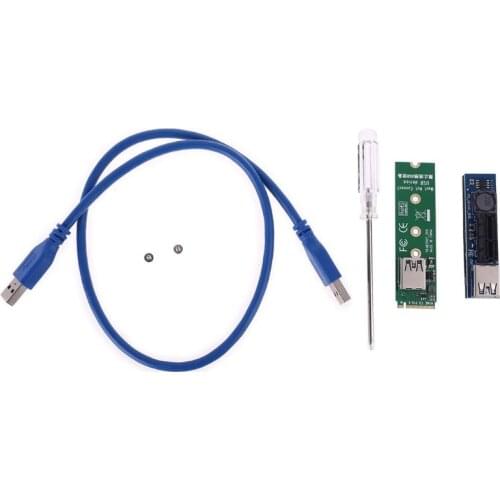 NVME M.2 M-Key to PCI-E X1 Riser PCI Express Card PCIE Connector Riser 30cm