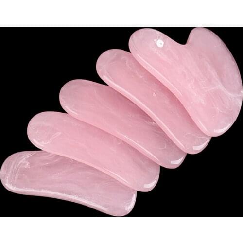1pc Resin Guasha Scraping Massage Scraper Face Massager Acupuncture Gua Sha Board