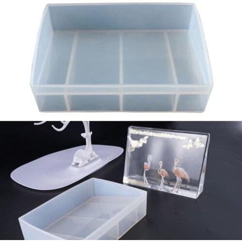 Rectangle Photo Frame Resin Pendant Jewelry Silicone Mold DIY Crafts Cake Making Tools UV Epoxy Resin Molds