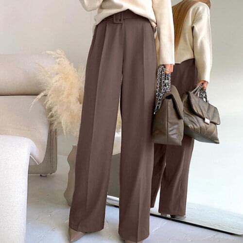 QUELERK Women's Wide Trousers