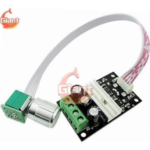 DC6V-28V 3A DC Motor 80W PWM Adjustable Speed Controller-Knob Extended Version