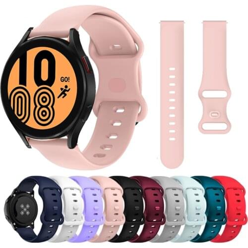 Silicone Band for Samsung Galaxy Watch Active 2 Gear S2 Watchband Bracelet Strap for galaxy watch 3 4 44mm 45mm 42mm classic