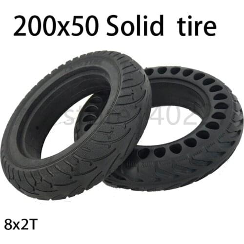 Electric Scooter Tire 200x50 Solid Tire 8x2T Brushless Motor Honeycomb Solid Tire 8 Inch Non-pneumatic Tire