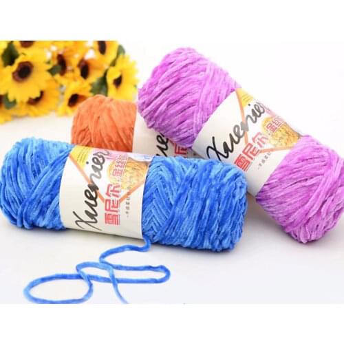 High Quality Warm DIY Chenille Velvet Super Soft Knitting Yarn Blanket Scarf Doll Crochet Yarn 5mm( 2/8"), 1 Ball (about 100g)