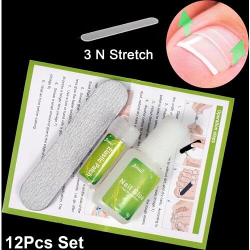 12pcs Ingrown Toenail Pedicure Tool Straightening Clip Curved BS Brace GULE KIT Toenails Thick Paronychia Correction Tool