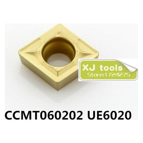 10pcs CCMT060202 UE6020/CCMT060204 UE6020/CCMT060208 UE6020 carbide inserts for SCLCR,Turning Blades,Cutting Tips for Steel
