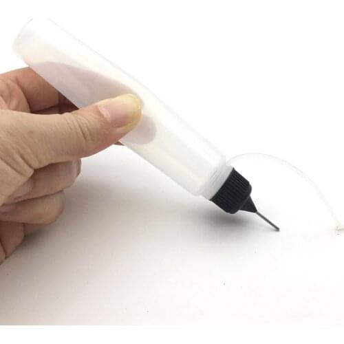 10Pcs Plastic Pen Shape Unicorn Bottle with Needle Cover,30ml Long Soft Squeeze Bottle for E Liquid Bottle