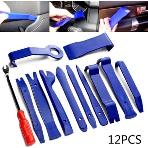 12PCS Car Repair Tool Set Auto Radio Portable Mechanics Auto Door Removal Tools Car Stereo Disassembly Hand Tool Kit