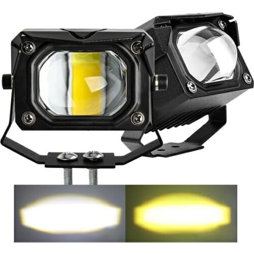 12D 3" 100W Led Motocycle Headlight 6000K 3000K LED Work Light Fog Lamp 12000LM For Moto Scooters ATV Car Truck 12V