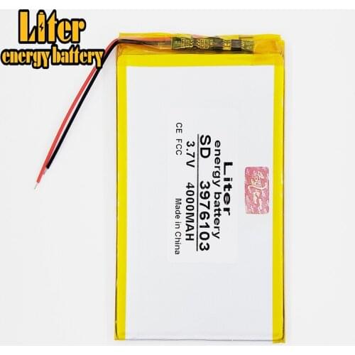 3.7 V high capacity polymer lithium battery 3976103 4000mah N707 - rainbow E708 tablet 3G good memory