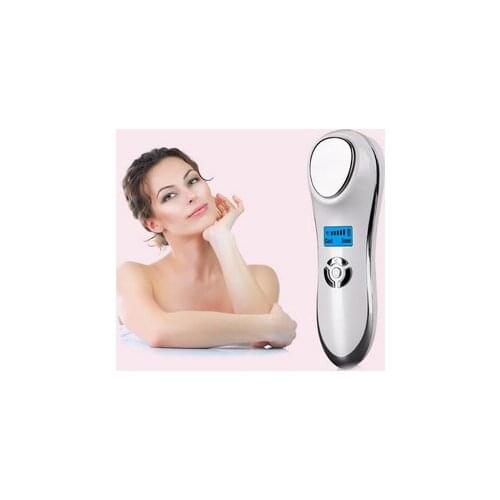 5pcs Ultrasonic Cryotherapy Hot Cold Hammer Face Lifting LED Light Photon Facial Massager Skin Care Equipment DHL