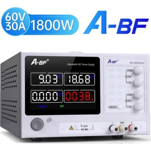 A-BF Switching Lab Power Supply Unit Color Screen Adjustable DC Stabilized Source High Precision 4 Digit Power Bench Source LED