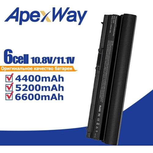 Apexway 11.1V 6000mAh RFJMW 7FF1K Laptop Battery For DELL Latitude E6320 E6330 E6220 E6230 E6120 FRR0G KJ321 K4CP5 J79X4