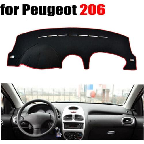 Car dashboard covers mat for Peugeot 206 all the years Left hand drive dashmat pad dash cover auto dashboard accessories