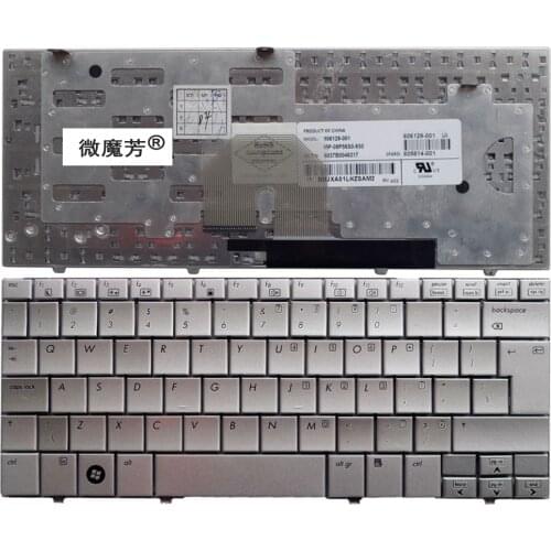 UI Silvery New English Replace laptop keyboard FOR HP FOR MINI 2144 2140 2133 FOR Mini-Note(FH424PA)