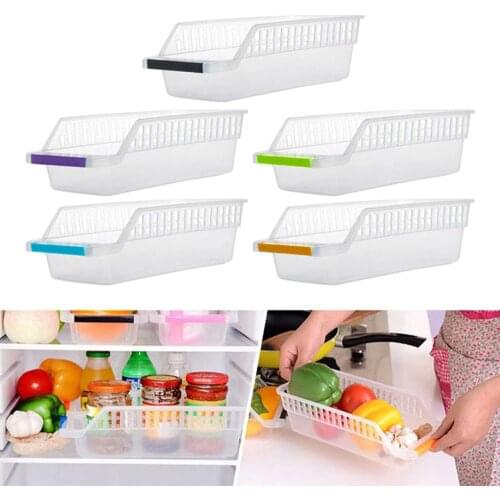 ABS Container Box Bathroom Vegetables Admission Basket Practical Space Saver Food Storage Egg Fridge Storage Box Multi-Function