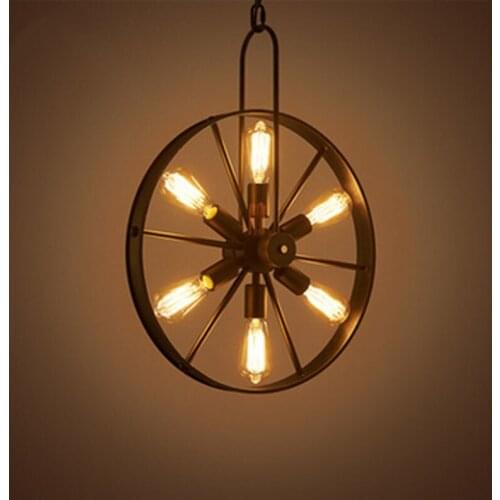 LOFT Retro American Industry Style Pendant Light For Coffee Shop Bar Creative Personality Lamps For Restaurant DHL Free