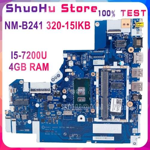 KEFU NM-B241 For Lenovo 320-15ISK 520-15ISK Laptop Motherboard i5-7200U 4GB DG421 DG521 DG721 NM-B241 100% Tested original work