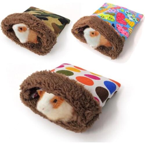 Small Animal Guinea Pig Hamster Bed House Winter Warm Squirrel Hedgehog rabbit Chinchilla Bed mat House Nest Hamster Accessories
