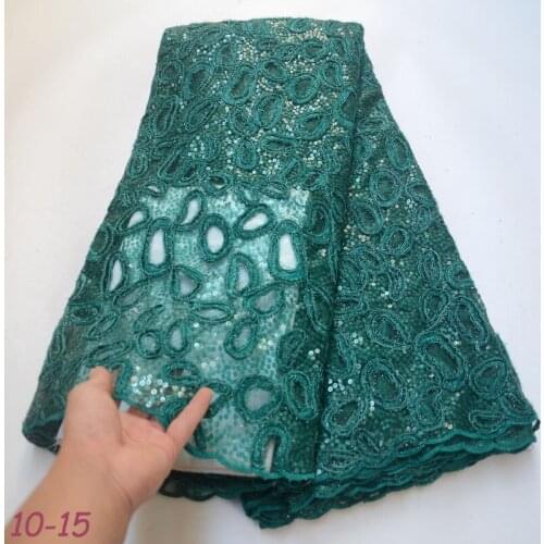 Nigerian lace fabrics for wedding African French Tulle Lace fabric 2019 Gold high quality african lace 5yards 04