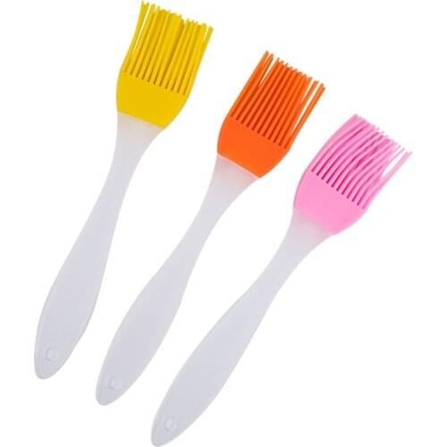 1pcs Cake Baking Barbecue Brush Home DIY Silicone Tools Eco-friendly Bread Oil Cream Cooking Basting Brush Silicon Kitchen Tools