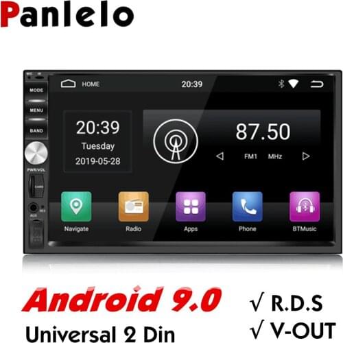 2 Din Android 9.0 Car Stereo playerGPS Navigation 7'' Car Video Audio Player Bluetooth AM/FM Radio AUX for VW Ford Toyota Nissan