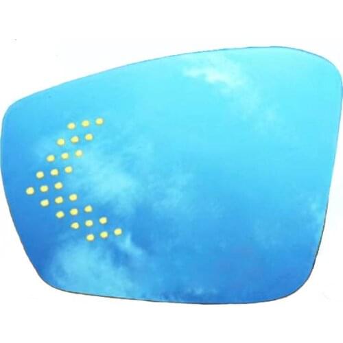 LED car drive wing rear view mirror Glass anti defogging dazzling blue wide angal turn signal lamp heated for volkswagen t-troc