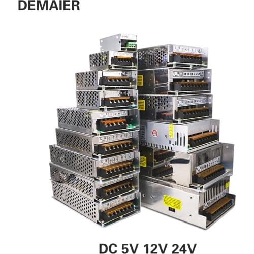 Beleuchtung Transformator AC110V-220V zu DC 5V 12V 24V 48V Netzteil Adapter 2A 5A 10A 15A 20A 30A LED Streifen Schalter Fa