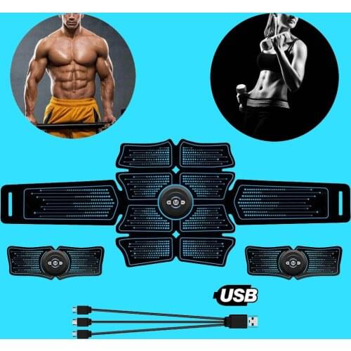 Smart EMS Abdominal Toner Rechargeable Vibrating Hip Trainer Massage Electromagnetic Stimulation Of Muscles Fitness Equipment