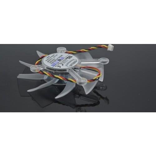 EVERFLOW R128015SH 75mm Graphics / Video Card Fan Replacement 4 x 43mm 12V 0.32A 3Wire 3Pin for ASUS 9800GT 9800GTX GT240 GTS25