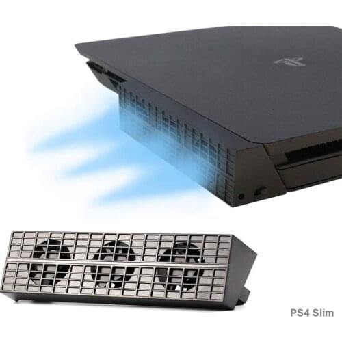 Cooling Fan for Sony PS4 Slim Cooler Game Accessories for PlayStation4 PS4 Slim Game Console USB Temperature Control