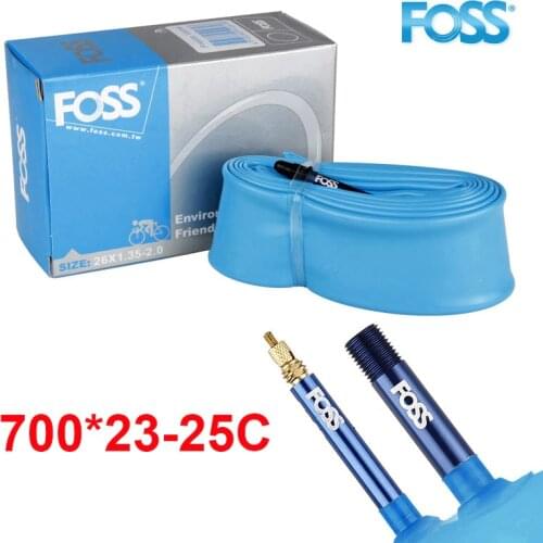 FOSS bicycle internal tube 700C 700 * 23-25C antistab Schrader internal road bicycle tire tube test fitting box 92g F / V A / V