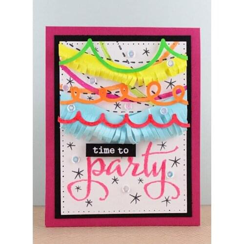 Wave Line Lace Edge Metal Cutting Dies Stencils For DIY Scrapbooking Decorative Embossing Suit Paper Cards Die Cutting Template