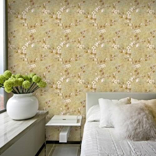 Wellyu 3d three-dimensional non-woven vintage American rural pastoral wallpaper warm living room bedroom full of wall paper