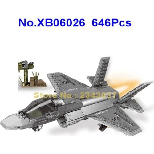 646pcs military f35 fighter air force building blocks 2 Toy