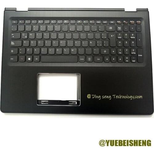 YUEBEISHENG New For Lenovo YOGA 500-15 Flex 3-1570 Flex3-15 Flex 3 15 1570 1580 palmrest upper cover Latin keyboard 5CB0J34064